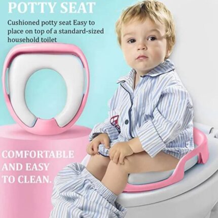 Baby High Commode Seat – Toddler Potty Training Toilet Seat 18m+ আপনার শিশুর জন্য পটি ট্রেইনিং হবে আরও সহজ ও নিরাপদ Baby High Commode Seat এর সাথে।
