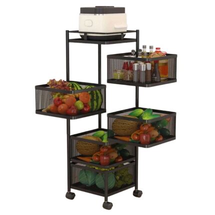 5 Layer Square Shape Kitchen Rack